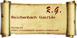 Reichenbach Gusztáv névjegykártya