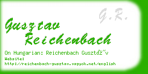 gusztav reichenbach business card